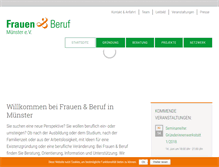 Tablet Screenshot of frauen-und-beruf-muenster.de